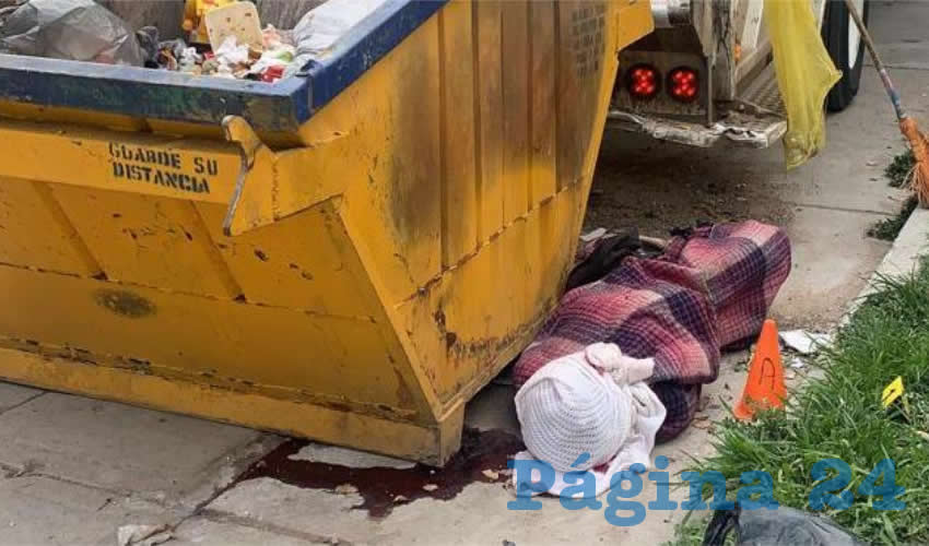 El cadáver de David Briseño, que contaba con 25 años de edad, fue arrastrado desde el “picadero” hasta ser colocado junto a un contenedor de basura, en la colonia Insurgentes