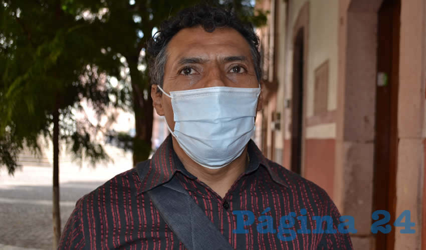 Marcelino Rodarte Hernández, docente y activista social (Foto: Archivo Página 24)