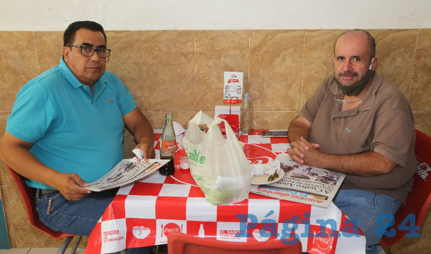 En Lech&oacute;n Guicho desayunaron Mart&iacute;n Ponce Tiscare&ntilde;o y Max Hern&aacute;ndez Cort&eacute;s