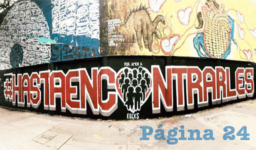 Con la leyenda “Hasta encontrarles”, el colectivo “Sin justicia no hay paz” realizó mural sobre avenida Federalismo, entre Morelos e Hidalgo, en Guadalajara, como una muestra de apoyo a quienes luchan por combatir uno de los grandes azotes de Jalisco: las desapariciones/Foto: Cortesía