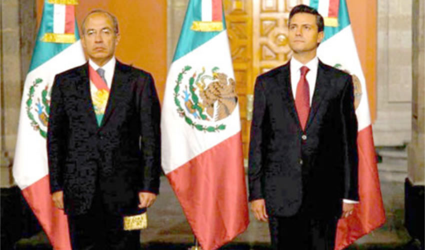 Felipe Calderón Hinojosa y Enrique Peña Nieto ...Todo comenzó con Calderón y culminó con Peña... 