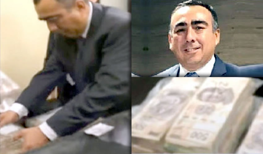 Rafael Caraveo Opongo ...recibiendo parte de los millonarios sobornos...