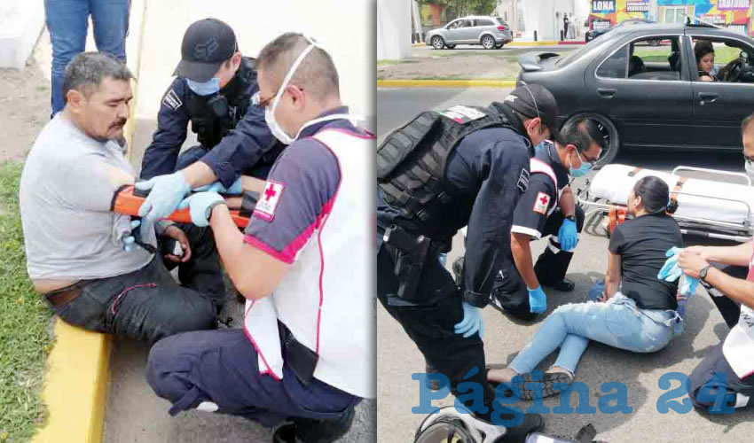 El percance ocurrió sobre avenida Aguascalientes sur, en el cruce con calla Paseo de las Garzas