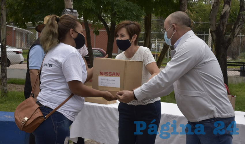 La presidenta del DIF Estatal agradeció la generosidad de cada uno de los colaboradores de la empresa japonesa Nissan
