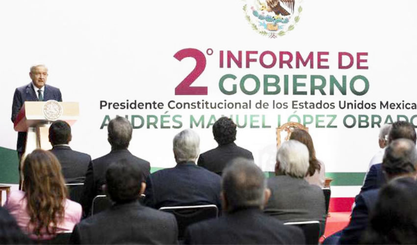 “Nuestro principal legado será purificar la vida pública de México”, dijo el presidente López Obrador, quien afirma que se acabó “la robadera de los de arriba” pero falta desterrar la estructura de bandidaje/Foto: Presidencia / Página 24