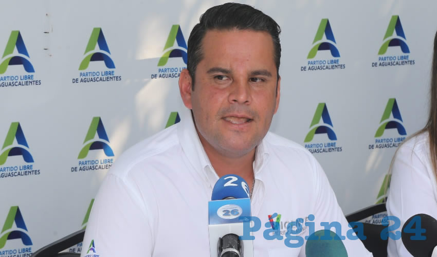 Vicente P&eacute;rez Almanza, presidente del Partido Libre de Aguascalientes (Foto: Eddylberto Lu&eacute;vano Santill&aacute;n)