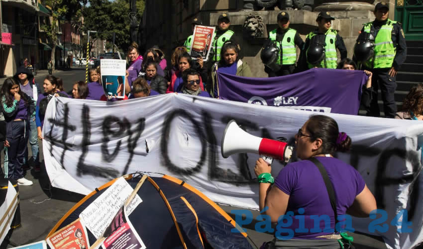 Protesta de mujeres en apoyo a la Ley Olimpia. Las multas avaladas en el Congreso de Jalisco a quienes incurran en este delito serán desde los 86 mil pesos hasta los 173 mil/Fotos: Cuartoscuro