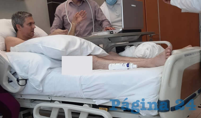 Alberto Alfaro dijo que existe un parte médico del Hospital San Javier que establece que se encuentra en “condiciones mentales que le permiten tomar decisiones”, esto tras ser agredido a balazos en un restaurante de Guadalajara/Fotos: Francisco Tapia