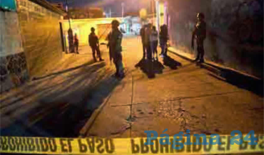 El arribo de los policías