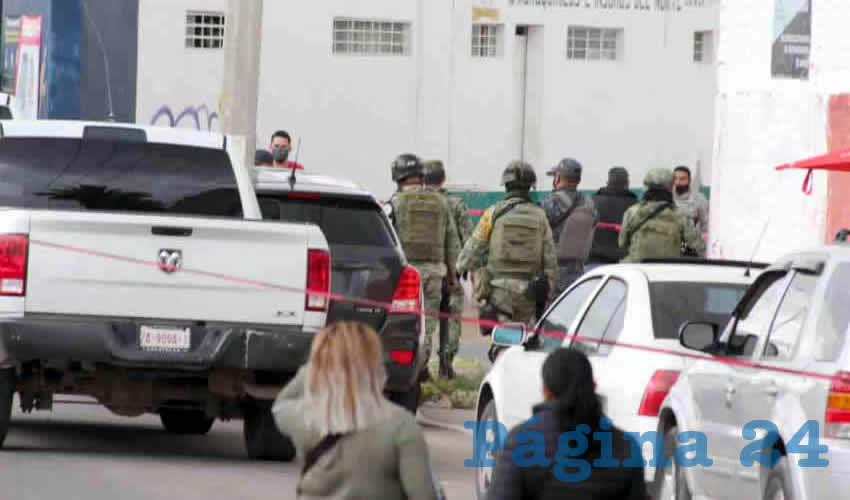 El arribo de los policías