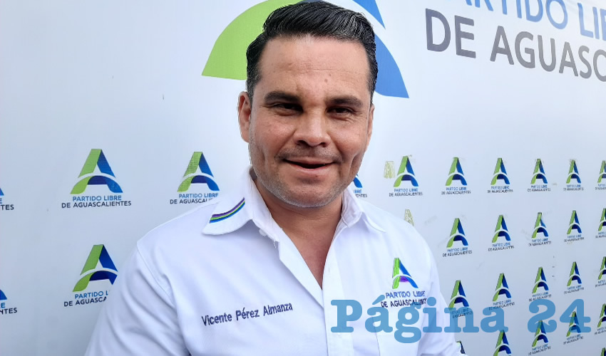 Vicente P&eacute;rez Almanza, presidente del Partido Libre de Aguascalientes (Foto: Eddylberto Lu&eacute;vano Santill&aacute;n)