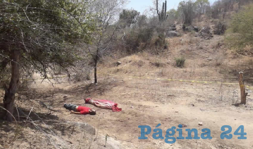 La zona del hallazgo de los dos cuerpos