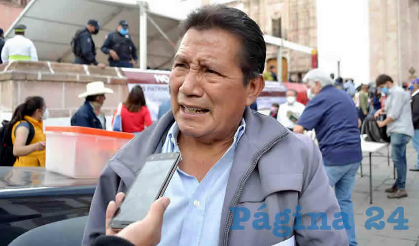 Manuel Alvarado Pérez, representante en Zacatecas de la organización campesina El Barzón (Foto: Archivo Página 24)