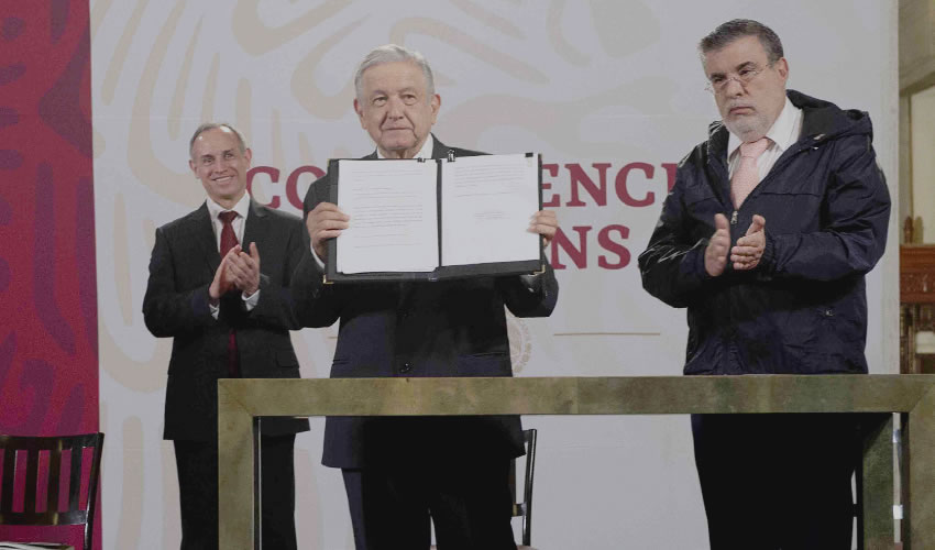 Ciudad de México.- El presidente dio a conocer la propuesta de consulta popular para decidir si se debe enjuiciar a expresidentes (Foto: Presidencia/ Página 24)