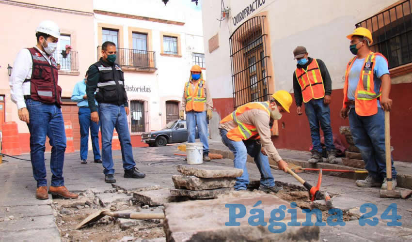 El alcalde Ulises Mejía Haro aseguró que con este ritmo de trabajo se han logrado atender más de 8 mil baches en el municipio