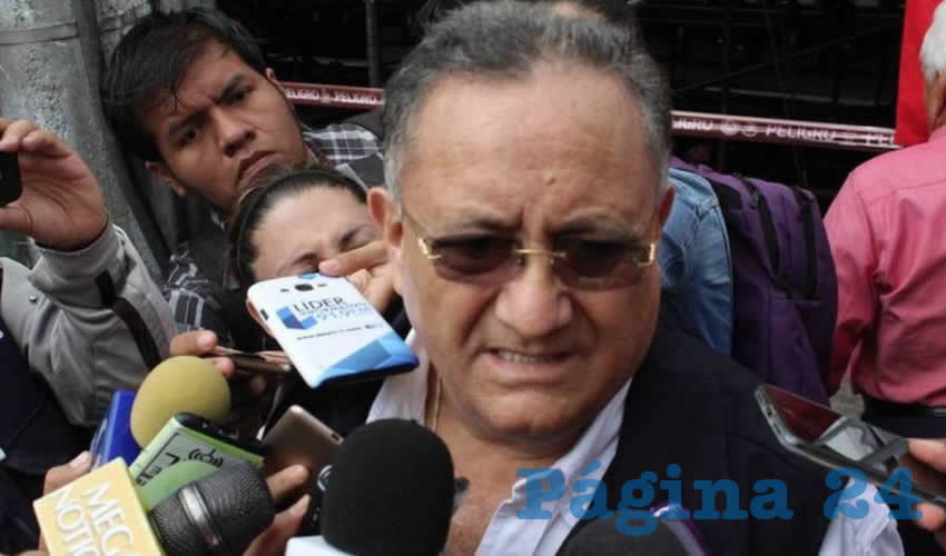 Luis Octavio Cotero en entrevista tras darse a conocer la existencia de los contenedores/Foto: Darwin Franco