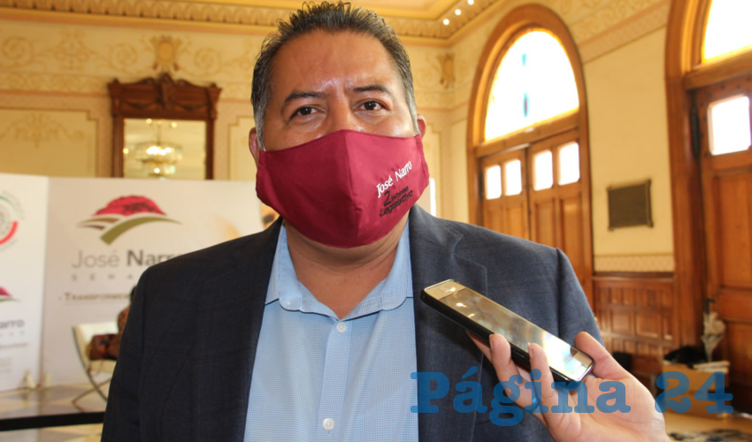 Felipe Pinedo Hernández, claro y contundente contra las autoridades estatales, en especial el mandatario Alejandro Tello Cristerna por el incesante clima de violencia que sufre la entidad (Foto: Rocío Castro Alvarado)