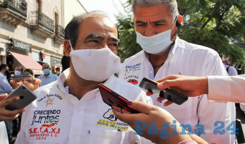 Alberto López Huerta, secretario del Sindicato Estatal de Taxistas (Foto: Juan Fernando Reyes Ortega)