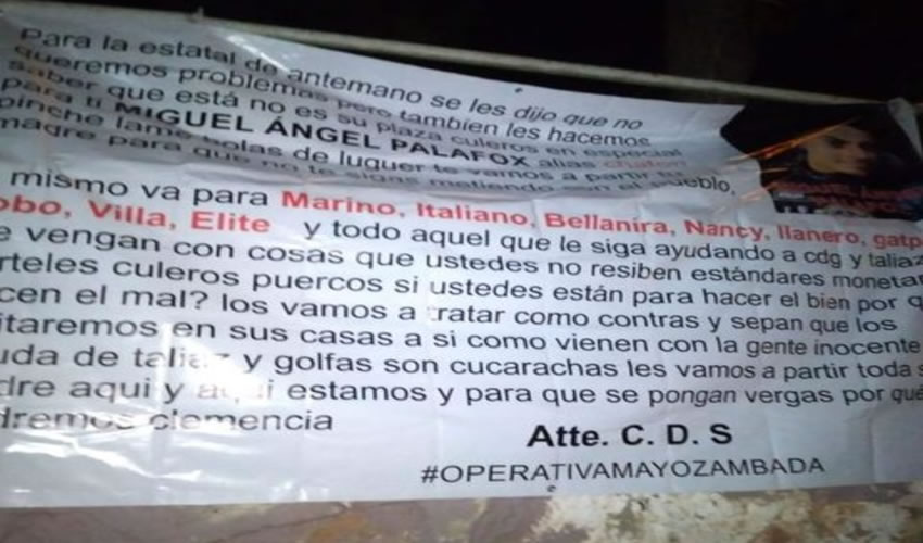 La narcomanta
