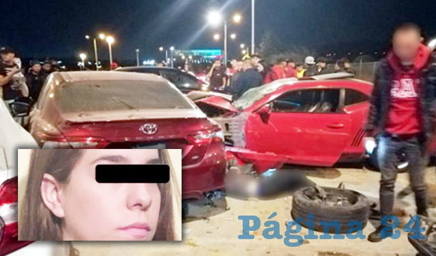 Lady Camaro es acusada de atropellar a once personas, una de las cuales murió, en el circuito del estadio de las Chivas, el 27 de diciembre del 2019/Foto: Especial