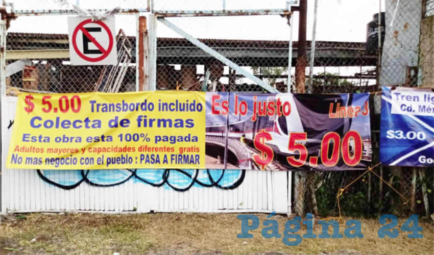 “Siempre dicen que ya no es negocio y que ya no es negocio y así se la llevan para luego pedir que se aumente el precio, y no es justo porque simplemente las personas ya no pueden pagar el precio”, explicó una persona que firmaba la exigencia/Foto: Especial