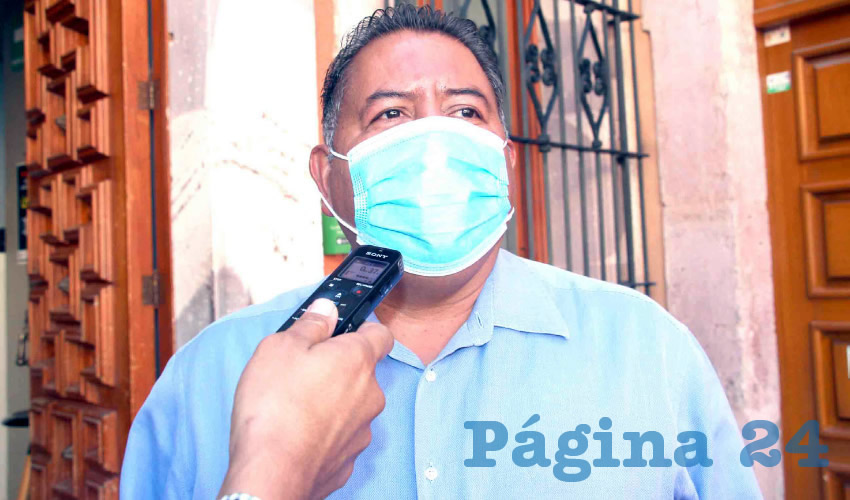 Felipe Pinedo Hernández, líder del Frente Popular de Lucha por Zacatecas (FPLZ) (Foto: Rocío Castro)