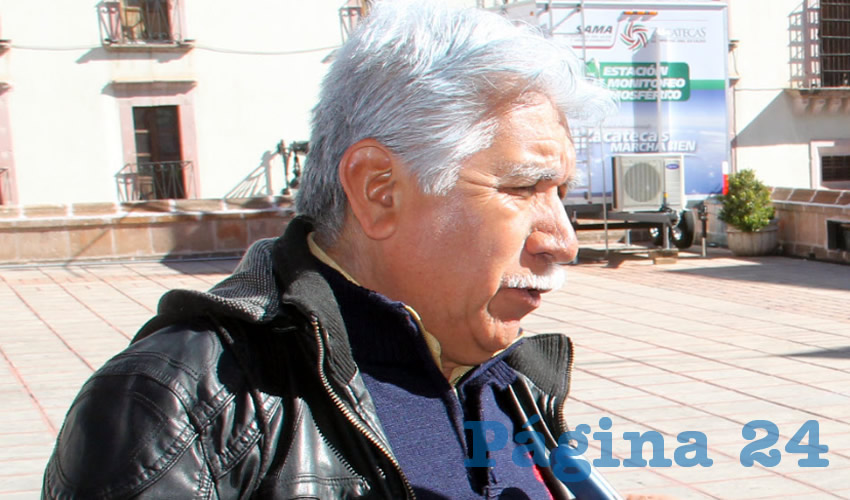 José Santos Cervantes, líder estatal del Frente Social por la Soberanía Popular (FSSP) e integrante de Movimiento de Regeneración Nacional (Morena) (Foto: Archivo Página 24 Zacatecas)