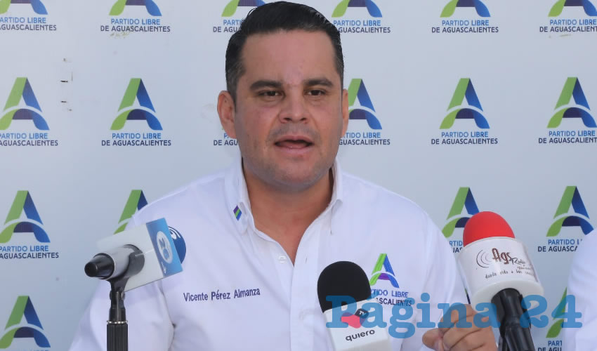 Vicente P&eacute;rez Almanza, presidente del Partido Libre de Aguascalientes (Foto: Eddylberto Lu&eacute;vano Santill&aacute;n)