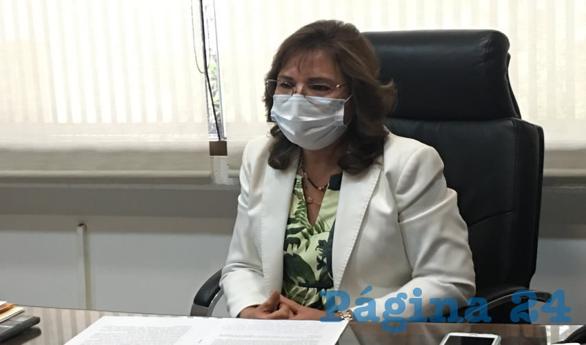 Gabriela Espinosa Castorena, magistrada presidenta del Supremo Tribunal de Justicia del Estado (Foto: Eddylberto Lu&eacute;vano Santill&aacute;n)