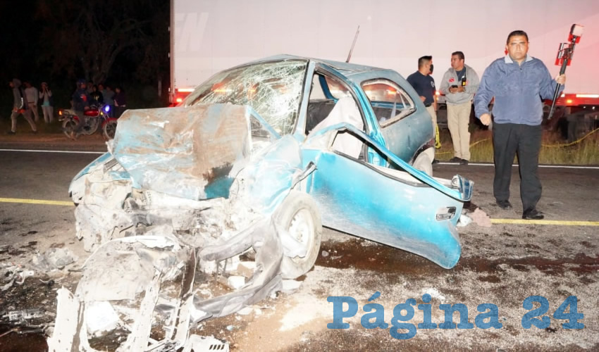 As&iacute; qued&oacute; el autom&oacute;vil Chevrolet Chevy que conduc&iacute;a Pedro Clemente Cruz, de 20 a&ntilde;os 