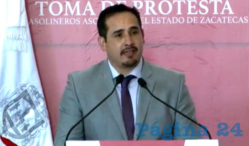 Edson Rivas de la Torre, presidente de la Asociación de Gasolineros de Zacatecas (Foto: Archivo Página 24)