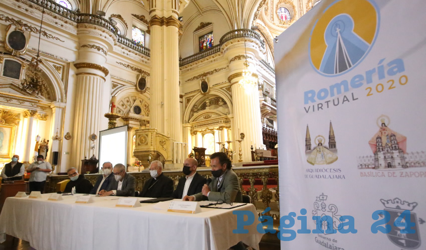 En conferencia de prensa, autoridades manifestaron que la Romería será virtual, con el objetivo de evitar riesgos de contagio por coronavirus, para lo cual fieles podrán seguir la celebración -las misas y el recorrido- desde las redes sociales del Arzobispado de Guadalajara/Foto: Cortesía