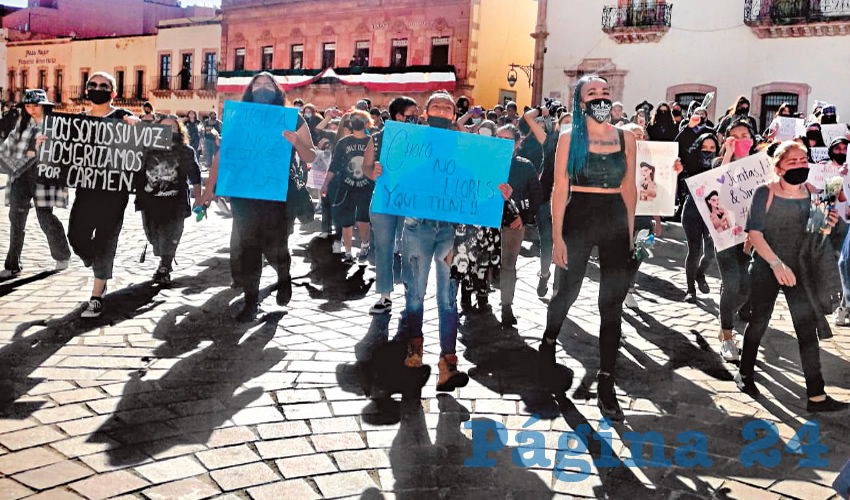Al grito de “no estamos todas, nos falta Karamelo”, “Somos o no somos”, se pidió justicia tras su asesinato (Foto: Cortesía)