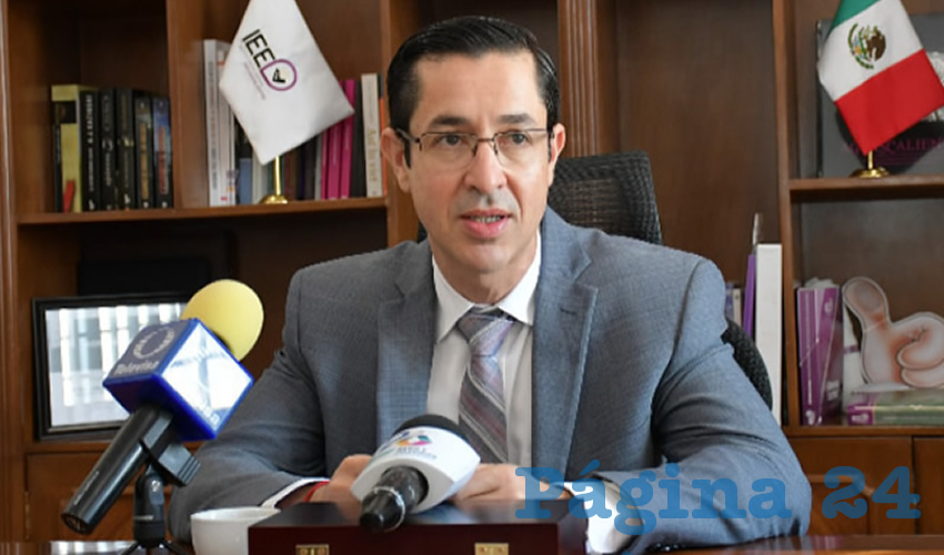 Luis Fernando Landeros Ortiz, consejero presidente del IEE (Foto: Archivo)