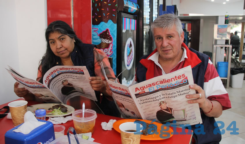 En el restaurante El Maizito Azul desayunaron Adela Onofre Rodr&iacute;guez y Jes&uacute;s Campos Arguello 
