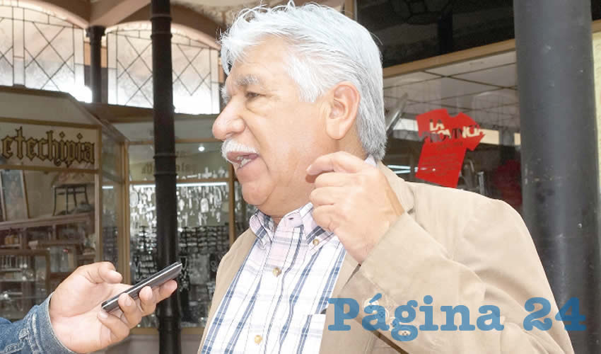 José Santos Cervantes, líder estatal del Frente Social por la Soberanía Popular (FSSP) e integrante del partido político Movimiento de Regeneración Nacional (Morena) (Foto: Rocío Castro Alvarado)
