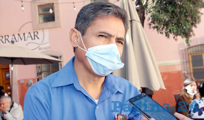 Adán González Acosta, miembro del Frente Popular de Lucha de Zacatecas (FPLZ) (Foto: Rocío Castro Alvarado)