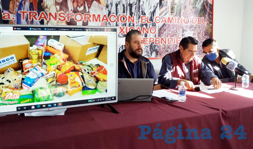Las despensas del programa Jalisco te Reconoce son entregadas por miembros de Movimiento Ciudadano en distintos puntos de la zona metropolitana; el problema es que fueron adquiridas a sobreprecio y las maneja gente que nada tiene que ver con la asistencia social, acusó el líder de Morena en Jalisco/Foto: Francisco Tapia