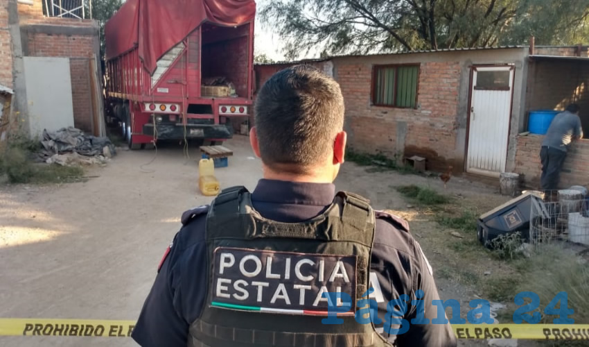 En un domicilio de la comunidad Arboledas de Paso Blanco, policías estatales encontraron la guarida de traficantes de combustible