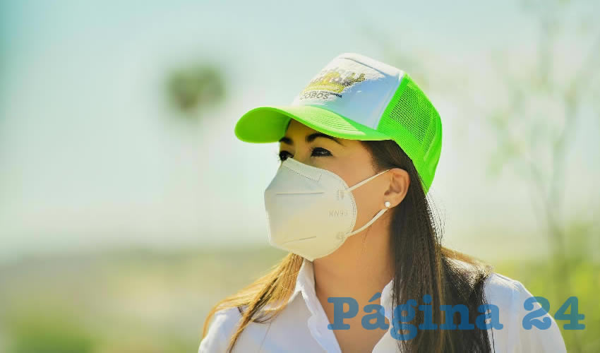 Tere Jiménez estuvo de visita en Bosque de Cobos punto para recibir el Programa de Manejo “Zona de Conservación Ecológica Cobos”