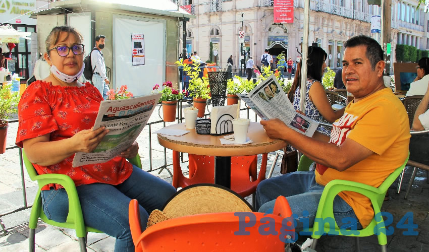 En Caf&eacute; Catedral desayunaron Yolanda Monjaraz e Ismael Guerrero
