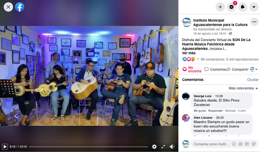 Las UEA&acute;s han hecho m&aacute;s de 150 transmisiones en vivo con actividades de diferentes disciplinas a trav&eacute;s de la p&aacute;gina oficial Zig-Zag