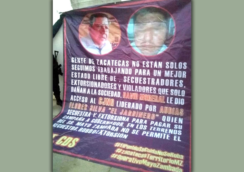 Una de las mantas retiradas por las autoridades