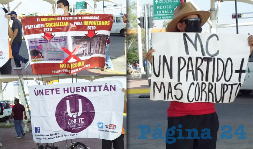 De nueva cuenta, decenas de personas protestaron en contra de las intenciones del gobierno de Jalisco y del gobierno municipal de Guadalajara de urbanizar la zona de Huentitán y la barranca, con construcciones como la Arena Guadalajara y otros complejos que colapsarían la zona/Fotos: Francisco Tapia