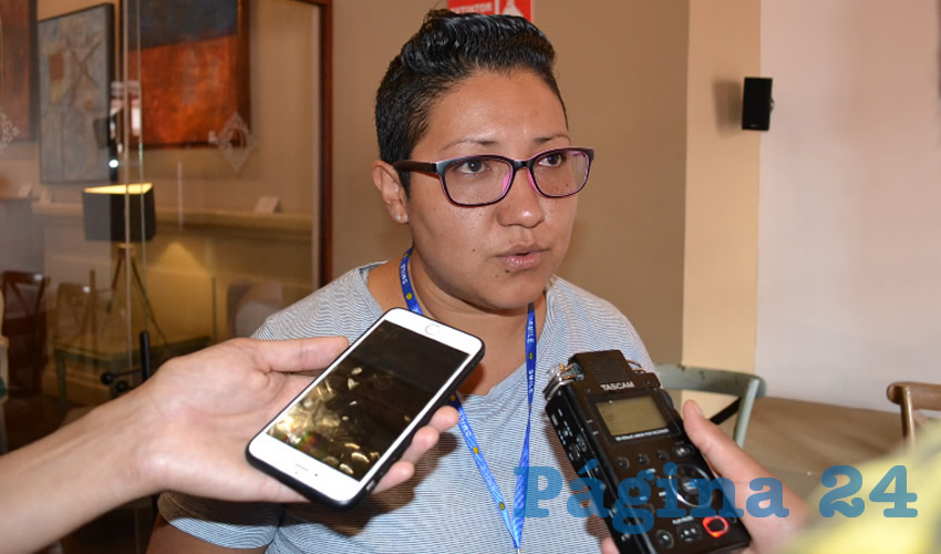 María de la Paz Barrón Delgado, activista de la comunidad Lésbico, Gay, Bisexual, Transexual (LGBT+) (Foto: Archivo Página 24)