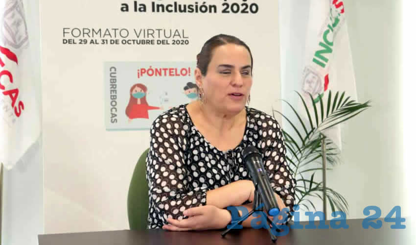 María de Lourdes Rodarte Díaz, directora del Instituto para la Atención e Inclusión Social de las Personas con Discapacidad (Foto: Cortesía)
