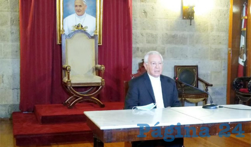 José Francisco Robles, cardenal de Guadalajara, se pronunció sobre lo dicho por el Papa Francisco en un documental de un cineasta ruso: “La expresión del Papa está en el contexto de decir ‘toda persona tiene derecho a una familia’, nunca dice a formar una familia con la base al matrimonio homosexual”; si así fuera, lo haría mediante un decreto oficial/Foto: Elizabeth Ríos Chavarría