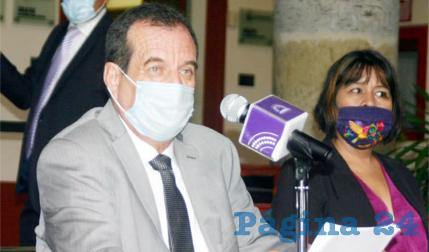 El diputado Óscar Herrera explicó que si no Jalisco no percibe recursos extra de la federación en 2021 también se pondría en riesgo la construcción y operación de tramos carreteros, la conclusión del Peribús, el apoyo a programas del campo/Foto: Francisco Tapia