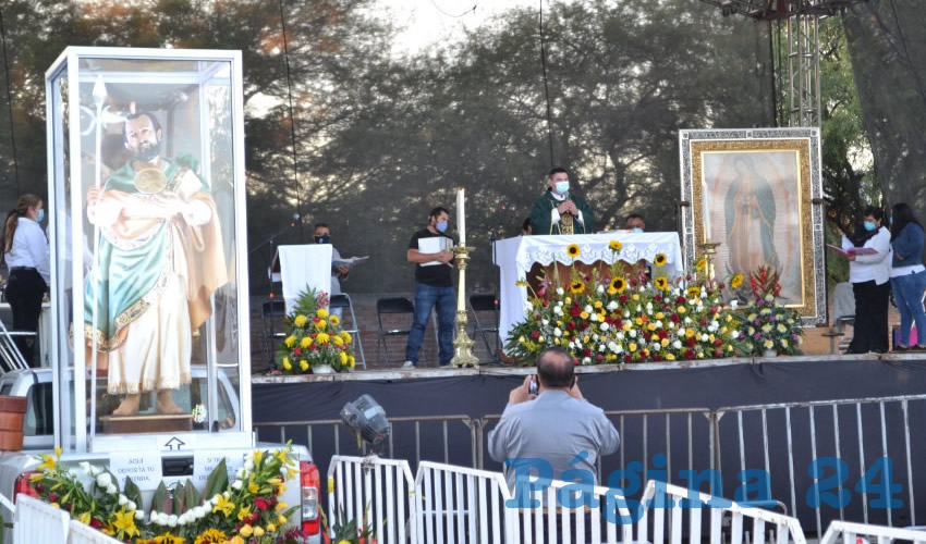 El ayuntamiento de Villanueva que encabeza Miguel Torres Rosales, determinó suspender los festejos religiosos y la tradicional peregrinación a pie que cada 28 de octubre se realiza en honor a San Judas Tadeo, el patrono de las causas difíciles (Foto: Cortesía)