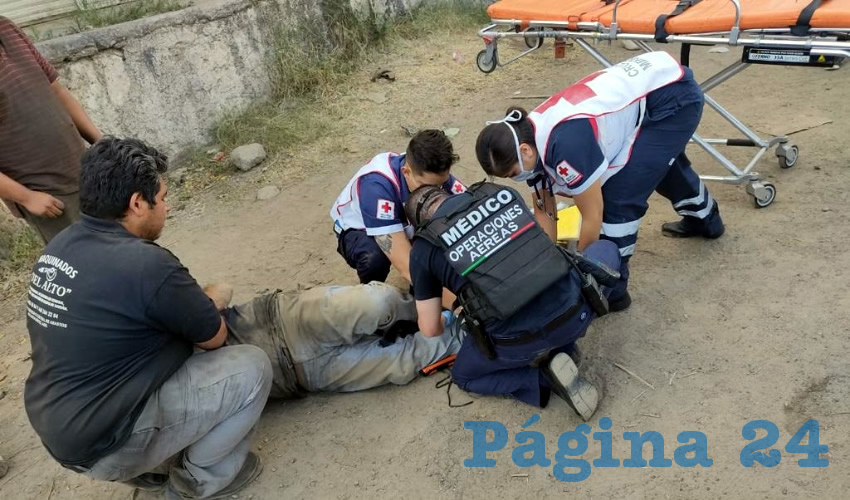 Omar &ldquo;N&rdquo; &ldquo;N&rdquo;, de 41 a&ntilde;os de edad, sufri&oacute; una fractura expuesta en el tobillo derecho